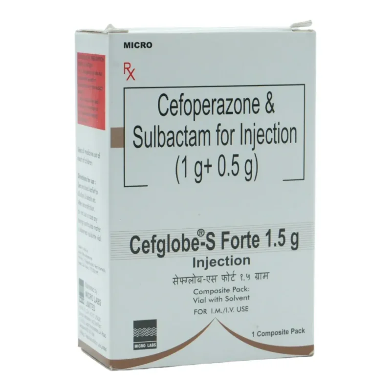 Cefglobe S Forte (Cefoperazone, Sulbactam) Injection available Delhi, Mumbai, Madras, Hyderabad, Bangalore India