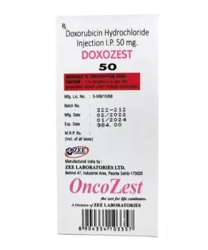 Doxozest (Doxorubicin) Injection available Delhi, Mumbai, Madras, Hyderabad, Bangalore India