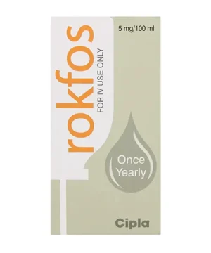 Rokfos (Zoledronic Acid) Injection available Delhi, Mumbai, Madras, Hyderabad, Bangalore India