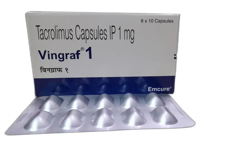 Vingraf (Tacrolimus) available Delhi, Mumbai, Madras, Hyderabad, Bangalore India