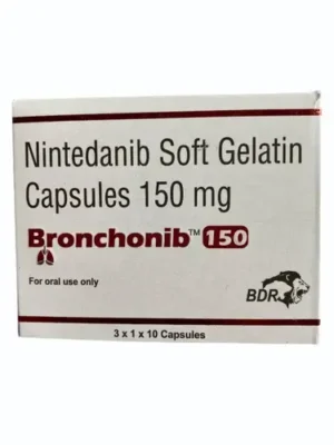 Bronchonib (Nintedanib) available Delhi, Mumbai, Madras, Hyderabad, Bangalore India