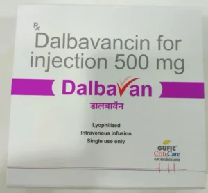 Dalbavan (Dalbavancin) Injection available Delhi, Mumbai, Madras, Hyderabad, Bangalore India