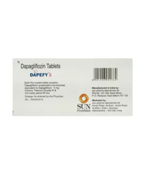 Dapefy M XR (Dapagliflozin+Metformin) available Delhi, Mumbai, Madras, Hyderabad, Bangalore India
