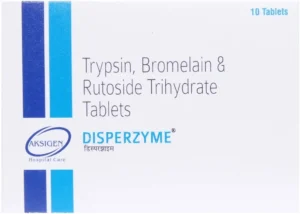 Diffuzyme (Trypsin + Bromelain + Rutoside Trihydrate) Tablet available Delhi, Mumbai, Madras, Hyderabad, Bangalore India