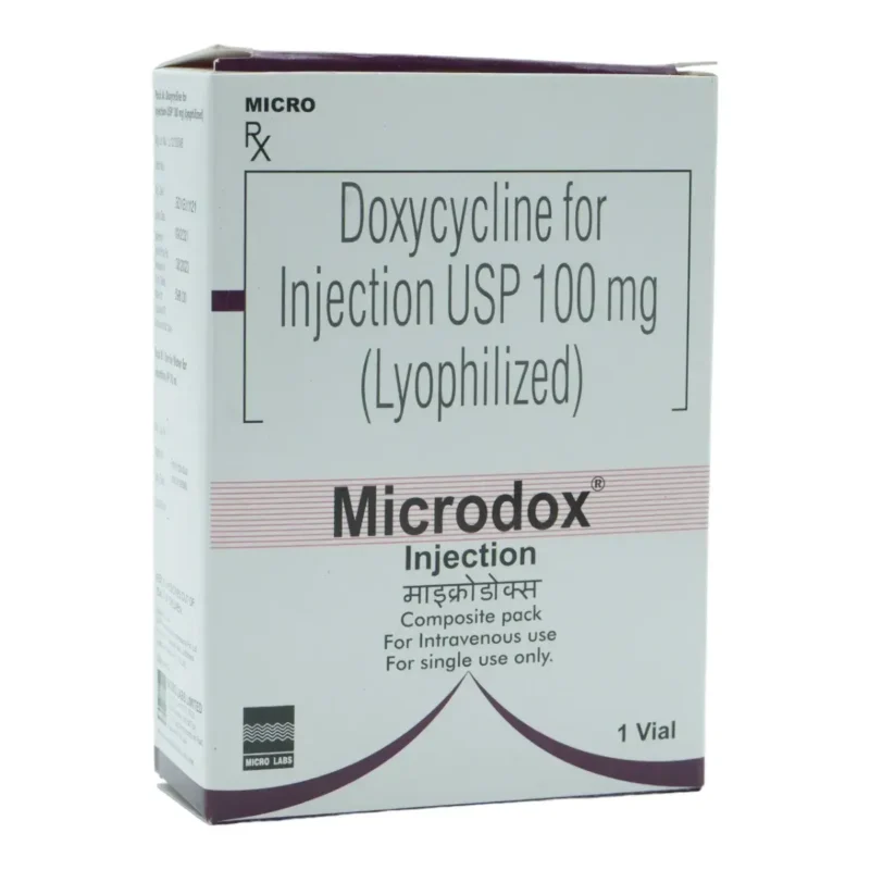 Microdox (Doxycycline) Injection available Delhi, Mumbai, Madras, Hyderabad, Bangalore India