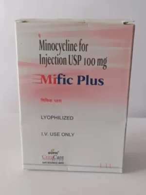 Mific Plus (Minocycline) Injection available Delhi, Mumbai, Madras, Hyderabad, Bangalore India