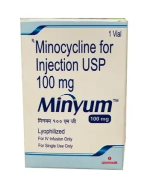 Minyum (Minocycline) Injection available Delhi, Mumbai, Madras, Hyderabad, Bangalore India