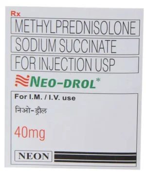 Neo-Drol (Methylprednisolone) Injection available Delhi, Mumbai, Madras, Hyderabad, Bangalore India