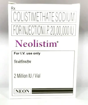 Neolistim (Colistimethate Sodium) Injection available Delhi, Mumbai, Madras, Hyderabad, Bangalore India