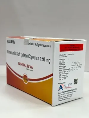 Nindalieva (Nintedanib) available Delhi, Mumbai, Madras, Hyderabad, Bangalore India