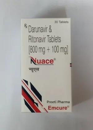 Nuace (Darunavir + Ritonavir) Tablet available Delhi, Mumbai, Madras, Hyderabad, Bangalore India