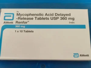 Renfor (Mycophenolate Sodium) available Delhi, Mumbai, Madras, Hyderabad, Bangalore India