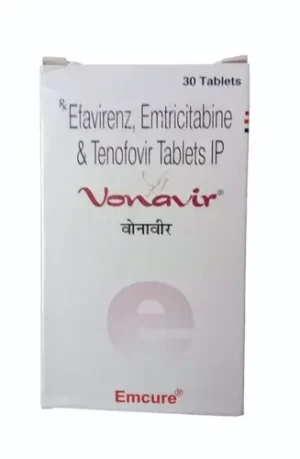 Vonavir (Efavirenz+Emtricitabine+Tenofovir Disoproxil Fumarate) available Delhi, Mumbai, Madras, Hyderabad, Bangalore India